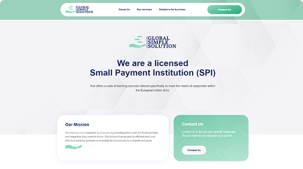 Website built on a ready-made theme, example 2
