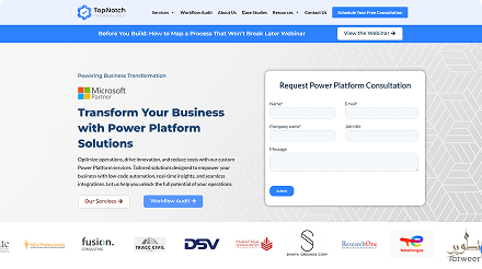 Website built on a ready-made theme, example 1