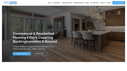 Website built on a ready-made theme, example 3