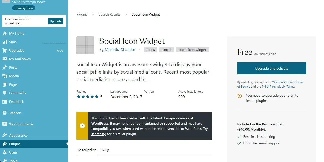 Link Your Social Profiles Widgets to a WordPress Website