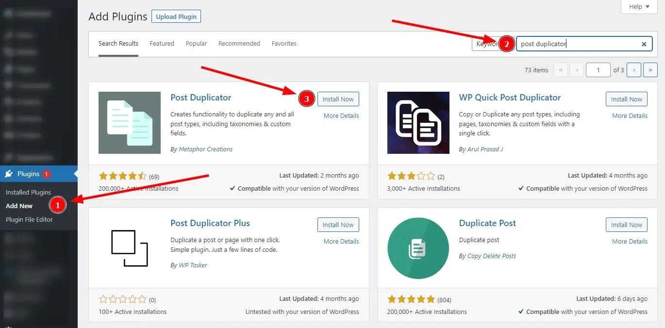 Learn three easy methods to duplicate a page or post in WordPress.: 2.1. How to Duplicate a Page on WordPress Using a Plugin