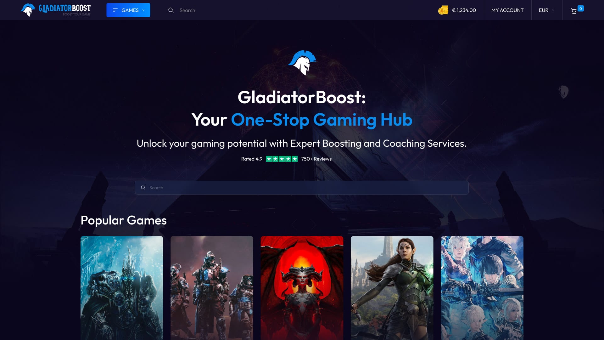 Gladiatorboost page