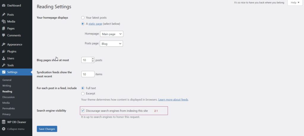 How to noindex a page in WordPress